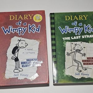 2 Diary of a Wimpy Kid # 1 Hardcover Jeff Kinney